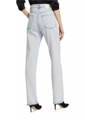 rag & bone Harlow Mid-Rise Straight-Leg Jeans