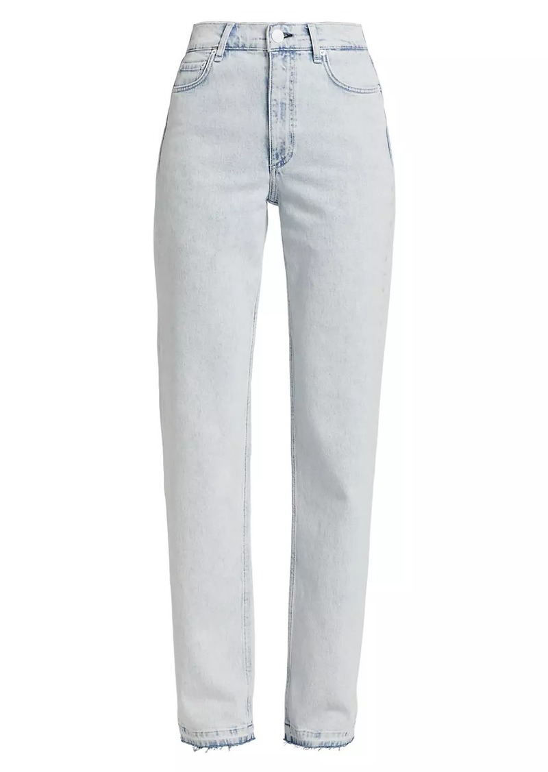 rag & bone Harlow Mid-Rise Straight-Leg Jeans