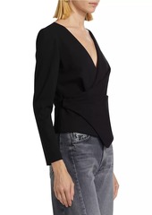 rag & bone Irina Long-Sleeve Wrap Top