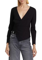 rag & bone Irina Long-Sleeve Wrap Top