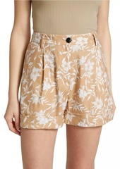 rag & bone Ivy Printed Floral Linen Shorts