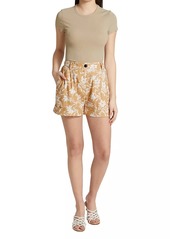 rag & bone Ivy Printed Floral Linen Shorts