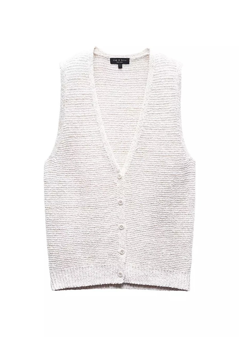 rag & bone Jackie Textured Knit Vest