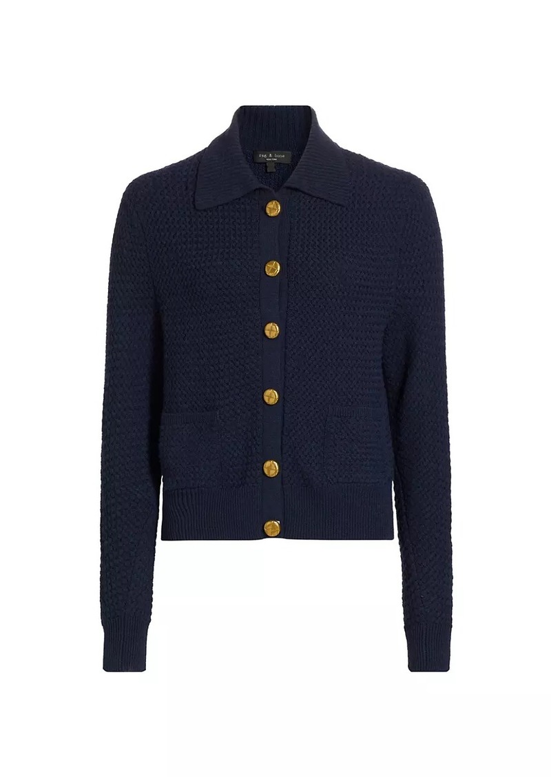 rag & bone Jax Basketweave Knit Cardigan