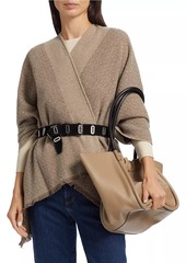 rag & bone Joni Tweed Belted Wool Shawl