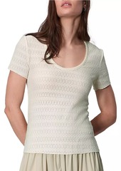 rag & bone Julia Pointelle Scoopneck Tee