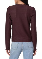 rag & bone Julia Textured-Knit Crewneck Sweater