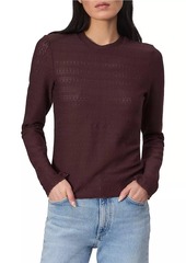 rag & bone Julia Textured-Knit Crewneck Sweater