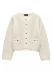 rag & bone Kaia Boucle Crewneck Cardigan