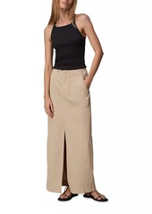 rag & bone Leyton Cotton Twill Maxi Skirt