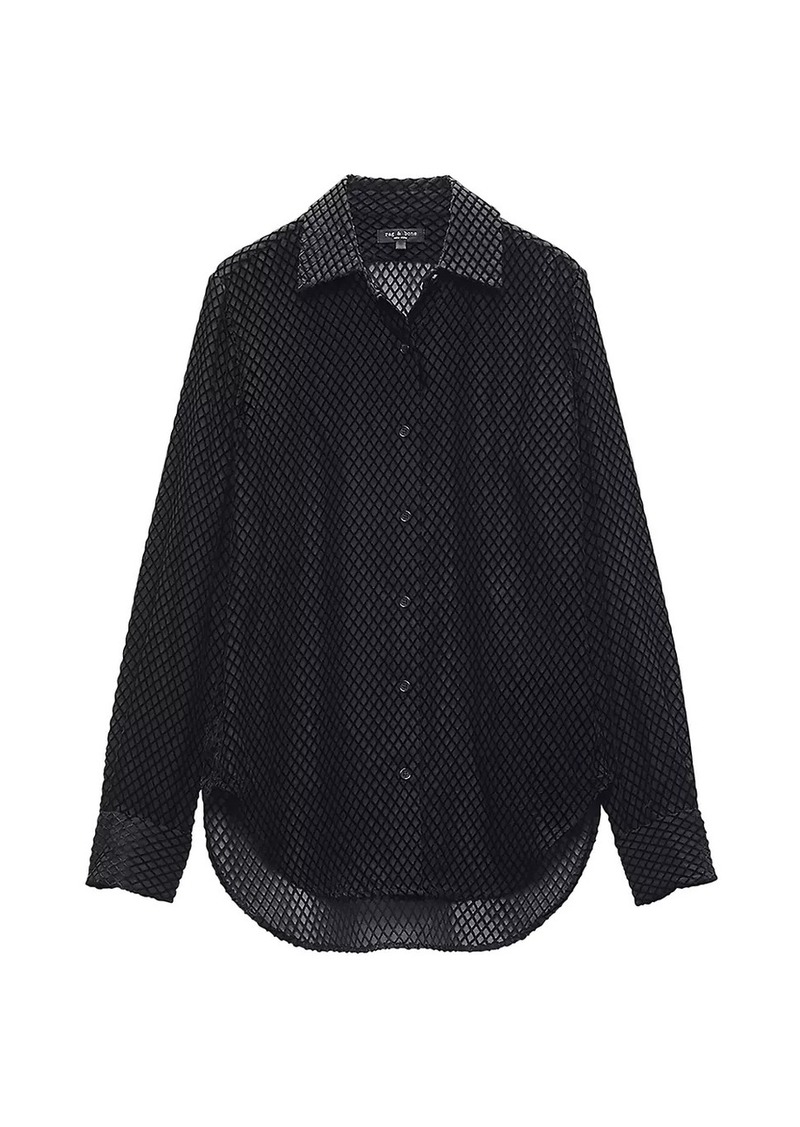 rag & bone Lila Burnout Long-Sleeve Shirt