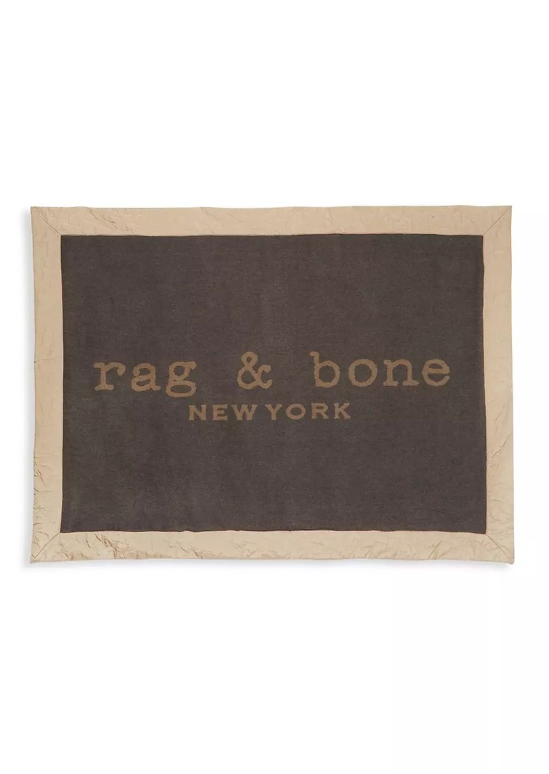 rag & bone Logo Wool Puffer Blanket