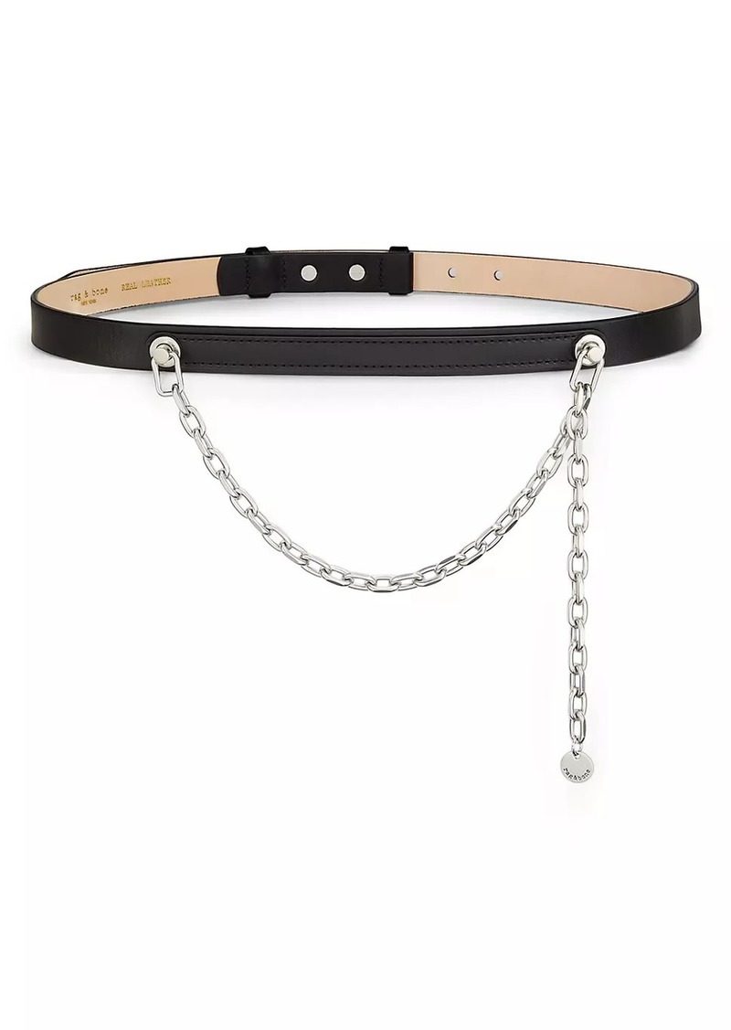 rag & bone Mari Leather Chain Belt