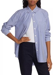 rag & bone Maxine Cotton Poplin Striped Shirt