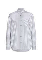 rag & bone Maxine Striped Cotton Long-Sleeve Shirt