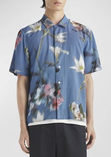 rag & bone Men's Avery Blurred Floral Button-Down Shirt