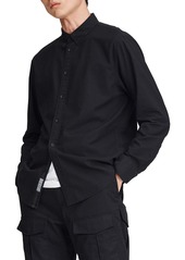 rag & bone Fit 2 Tomlin Button-Down Shirt in Black at Nordstrom