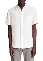 rag & bone Gus Linen Short Sleeve Button-Up Shirt