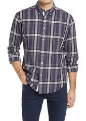 Men's Rag & Bone Tomlin Fit 2 Windowpane Plaid Flannel Button-Down Shirt