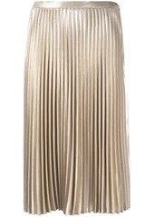 rag & bone metallic pleated midi-skirt