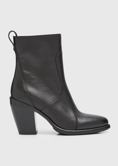rag & bone Mustang Leather Mid-Heel Ankle Boots