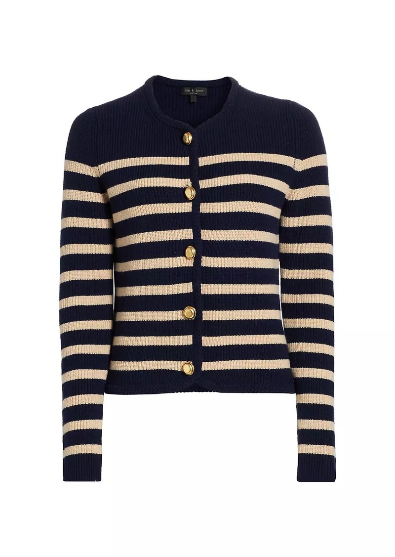 rag & bone Nancy Striped Cardigan