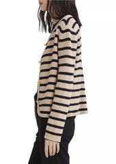 rag & bone Nancy Striped Merino Wool-Blend Cardigan