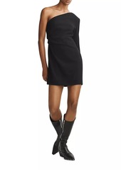 rag & bone Neeva Crepe One-Shoulder Minidress