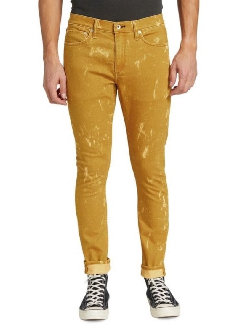 rag & bone Paint Splatter Skinny Jeans