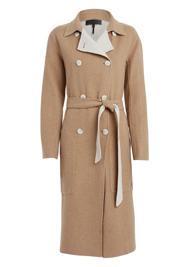 Rach Reversible Wool-Blend Trench Coat