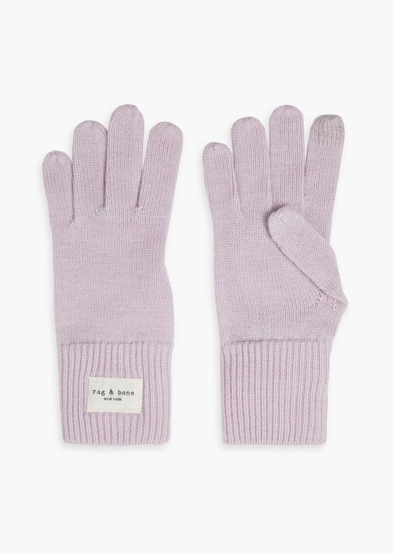 rag & bone - Addison wool gloves - Purple - ONESIZE
