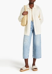 rag & bone - Adrienne open-knit cotton-blend cardigan - White - XL