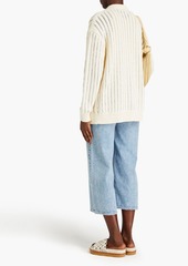 rag & bone - Adrienne open-knit cotton-blend cardigan - White - XL