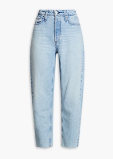 rag & bone - Alissa cropped high-rise tapered jeans - Blue - 23