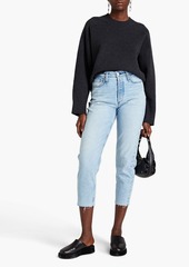 rag & bone - Alissa cropped high-rise tapered jeans - Blue - 23