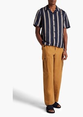 rag & bone - Avery striped linen-blend shirt - Blue - XL