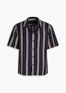 rag & bone - Avery striped linen-blend shirt - Blue - L
