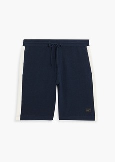 rag & bone - Axel striped cotton-blend terry drawstring shorts - Blue - M