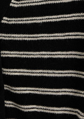 rag & bone - Bree striped wool cardigan - Black - XL