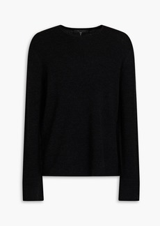 rag & bone - Brushed mélange wool-blend sweater - Black - S