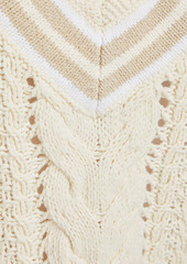 rag & bone - Cable-knit cotton-blend vest - White - XXS