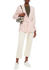 rag & bone - Cameron belted linen-blend canvas blazer - Pink - US 00