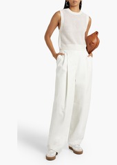 rag & bone - Carson pointelle-knit cotton and cashmere-blend vest - White - XXS