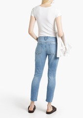 rag & bone - Cate cropped distressed mid-rise skinny jeans - Blue - 23