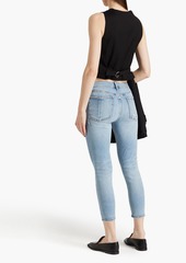 rag & bone - Cate cropped distressed mid-rise skinny jeans - Blue - 26