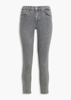 rag & bone - Cate cropped mid-rise skinny jeans - Gray - 24