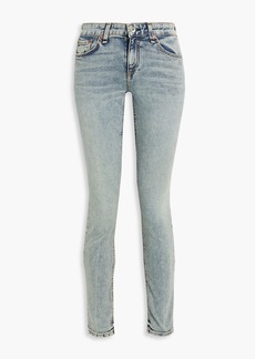 rag & bone - Cate faded mid-rise skinny jeans - Blue - 24