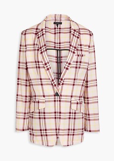 rag & bone - Checked cotton-twill blazer - Pink - US 0