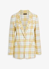 rag & bone - Checked cotton-twill blazer - Pink - US 0
