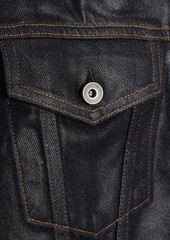 rag & bone - Cropped coated denim jacket - Blue - XS